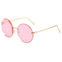 Retro Classic Style Sunglasses Pc Round Frame Frameless Women's Sunglasses main image 8