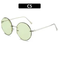 Retro Classic Style Sunglasses Pc Round Frame Frameless Women's Sunglasses sku image 5