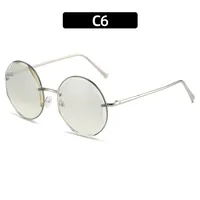 Retro Classic Style Sunglasses Pc Round Frame Frameless Women's Sunglasses sku image 6