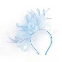 Fashion Feather Bridal Mesh Top Hat Accessories Hairband sku image 10
