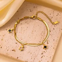 Elegant Modern Style Heart Shape Butterfly Titanium Steel Plating Zircon Women's Bracelets sku image 17