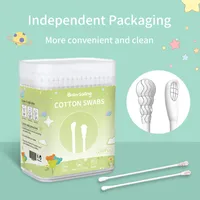 Baby Cotton Swab Baby Double Ear Spoon Cotton Swab Cleaning Ear Digging Newborn Children's Booger Cotton Stick main image 1