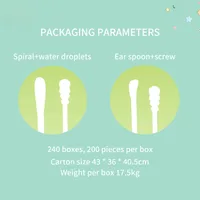 Baby Cotton Swab Baby Double Ear Spoon Cotton Swab Cleaning Ear Digging Newborn Children's Booger Cotton Stick main image 4
