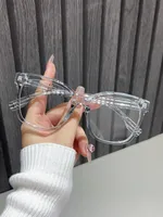 Elegant Simple Style Artistic Plaid Ac Cat Eye Full Frame Optical Glasses main image 3