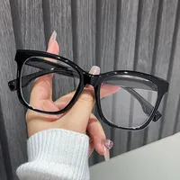 Elegant Simple Style Artistic Plaid Ac Cat Eye Full Frame Optical Glasses main image 2