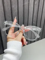 Elegant Simple Style Artistic Plaid Ac Cat Eye Full Frame Optical Glasses main image 6