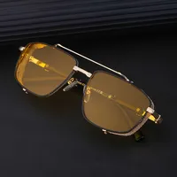 Casual Punk Commute Solid Color Pc Square Full Frame Men's Sunglasses main image 6
