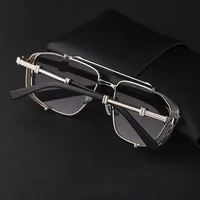 Casual Punk Commute Solid Color Pc Square Full Frame Men's Sunglasses main image 7