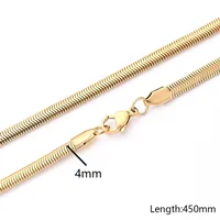 3 Strands/Package 304 Stainless Steel 18K Gold Plated Jewelry Accessories main image 4