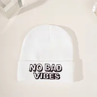 Women's Fashion Letter Embroidery Eaveless Wool Cap sku image 3