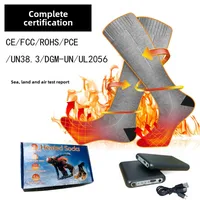 Full Foot Heating Socks Electric Heating Socks Electric Heating Ski Socks Bluetooth App Temperature Control Unisex main image 1