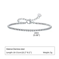 Simple Style Solid Color 201 Stainless Steel Women's Bracelets sku image 9