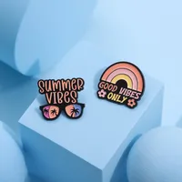 Cartoon Style Cute Cowboy Style Animal Letter Rainbow Alloy Stamping Stoving Varnish Plating Unisex Badge Brooches Collar Pin main image 6