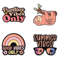 Cartoon Style Cute Cowboy Style Animal Letter Rainbow Alloy Stamping Stoving Varnish Plating Unisex Badge Brooches Collar Pin main image 1