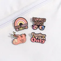 Cartoon Style Cute Cowboy Style Animal Letter Rainbow Alloy Stamping Stoving Varnish Plating Unisex Badge Brooches Collar Pin main image 2