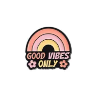 Cartoon Style Cute Cowboy Style Animal Letter Rainbow Alloy Stamping Stoving Varnish Plating Unisex Badge Brooches Collar Pin sku image 3