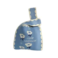 Knitted Bag Tote Bag Women's New Fashion Casual Flower Handbag Vest Bag  Casual Bag Fashion main image 5