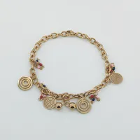 Casual Basic Classic Style Star Moon Key 304 Stainless Steel Gold Plated Bracelets In Bulk sku image 6