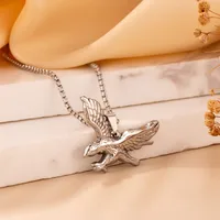 Wholesale Jewelry Casual Elegant Boyfriend Eagle 304 Stainless Steel Pendant Necklace main image 1