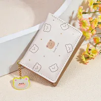 Women's Bag New Japanese-style Cartoon Women's Short Wallet Tri-fold Student Printed Folding  Cartoon Coin Purse main image 1