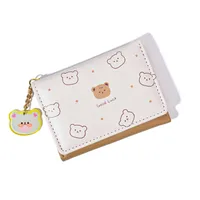 Women's Bag New Japanese-style Cartoon Women's Short Wallet Tri-fold Student Printed Folding  Cartoon Coin Purse sku image 2