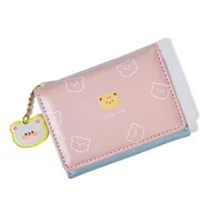 Women's Bag New Japanese-style Cartoon Women's Short Wallet Tri-fold Student Printed Folding  Cartoon Coin Purse sku image 3