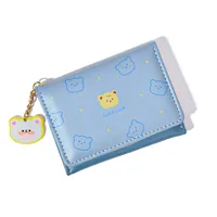 Women's Bag New Japanese-style Cartoon Women's Short Wallet Tri-fold Student Printed Folding  Cartoon Coin Purse sku image 4