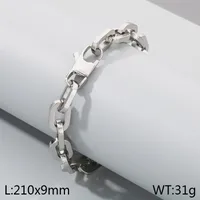 Wholesale Jewelry Retro Simple Style Geometric 304 Stainless Steel Bracelets Necklace sku image 1