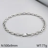 Wholesale Jewelry Retro Simple Style Geometric 304 Stainless Steel Bracelets Necklace sku image 3