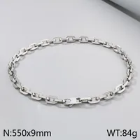 Wholesale Jewelry Retro Simple Style Geometric 304 Stainless Steel Bracelets Necklace sku image 4