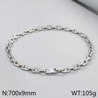 Wholesale Jewelry Retro Simple Style Geometric 304 Stainless Steel Bracelets Necklace sku image 7