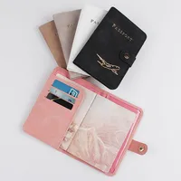 Unisex Letter Solid Color Pu Leather Buckle Card Holders main image 5