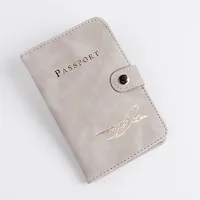 Unisex Letter Solid Color Pu Leather Buckle Card Holders sku image 5