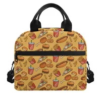 Unisex Small Canvas Hamburger Elegant Streetwear Square Zipper Square Bag main image 5