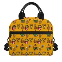 Unisex Small Canvas Hamburger Elegant Streetwear Square Zipper Square Bag main image 3