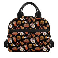 Unisex Small Canvas Hamburger Elegant Streetwear Square Zipper Square Bag main image 4