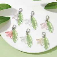 Vacation Sweet Pastoral Leaf Flower Arylic Bag Pendant main image 1