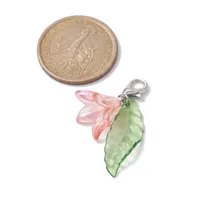 Vacation Sweet Pastoral Leaf Flower Arylic Bag Pendant main image 3