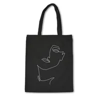Women's Canvas Geometric Elegant Square Open Canvas Bag main image 1