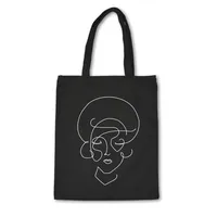 Women's Canvas Geometric Elegant Square Open Canvas Bag sku image 3
