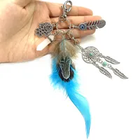 Simple Style Classic Style Leaf Dreamcatcher Feather Alloy Women's Keychain sku image 9
