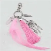 Simple Style Classic Style Leaf Dreamcatcher Feather Alloy Women's Keychain sku image 10