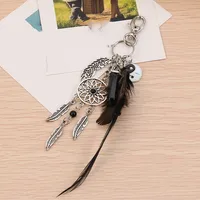 Simple Style Classic Style Leaf Dreamcatcher Feather Alloy Women's Keychain sku image 2