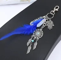Simple Style Classic Style Leaf Dreamcatcher Feather Alloy Women's Keychain sku image 8
