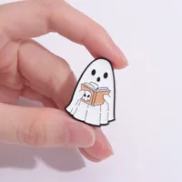 Cartoon Style Cowboy Style Halloween Pattern Ghost Devil Alloy Stamping Stoving Varnish Plating Women's Brooches main image 4