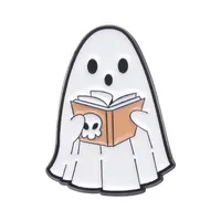 Cartoon Style Cowboy Style Halloween Pattern Ghost Devil Alloy Stamping Stoving Varnish Plating Women's Brooches sku image 3