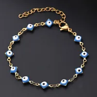 Ethnic Style Classic Style Artistic Devil's Eye Square Simple 304 Stainless Steel 18K Gold Plated Bracelets In Bulk main image 7