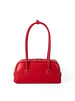 Women's Medium Pu Leather Solid Color Streetwear Zipper Underarm Bag sku image 2