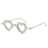 Simple Style Shiny Solid Color Acrylic Special-Shaped Mirror Diamond Full Frame Women's Sunglasses main image 5
