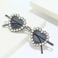 Simple Style Shiny Solid Color Acrylic Special-Shaped Mirror Diamond Full Frame Women's Sunglasses main image 3
